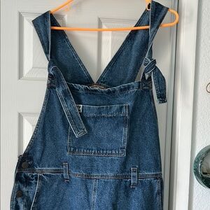 Denim Overalls with Front Pocket